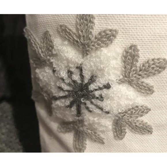 Snowflake Christmas Pillow Covers Set Decorative Case Accent Holiday Xmas Decor - Picture 9 of 10